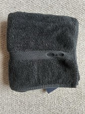 Ralph Lauren Delaney Bath Towel Black Guest Towel Used Good Condition