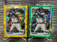 2020 Bowman Chrome Sapphire Ronaldo Hernandez Yellow Green Rookie Refractor #d