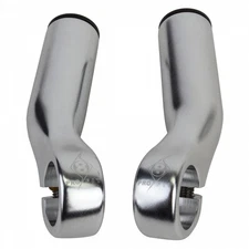 Origin8 Pro-Lite Silver Bar Ends - Lightweight Forged AL6061-T6 Alloy, 85mm