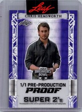 Chris Hemsworth Leaf Pop Century 1/1 Pre Production Proof