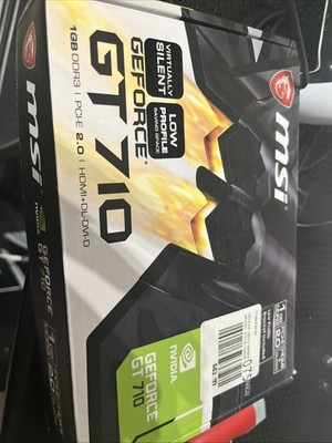 MSI NVIDIA GeForce GT 710 1GB DDR3 PCI Express 2.0  LOOK AT DESCRIPTION 