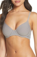 Skarlett Blue Womens Petal Multi Way Underwire T Shirt Bra Size 32B,Smoke