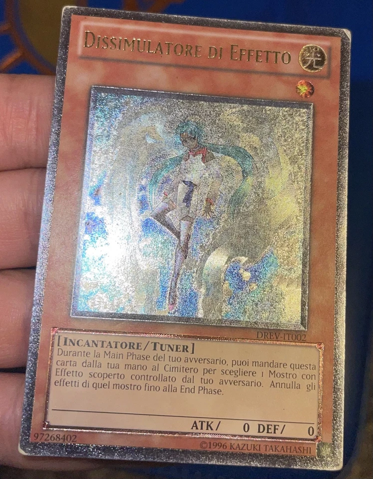 2x 1st and unlim Ed Ultimate Rare DREV-EN002 Effect Veiler German & Italian - Image 4 of 4