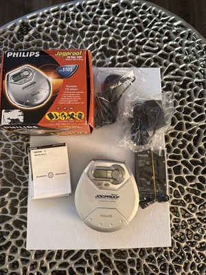 Philips AX5105 CD Player Portable In Ovp Zubehör Vintage Funktionsfähig