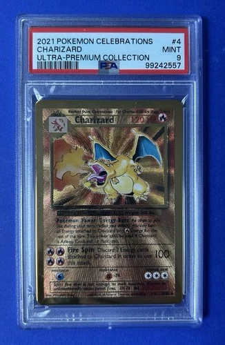 2021 Pokémon Celebrations Charizard Ultra Premium Collection #4 PSA 9 MINT