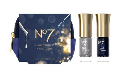 No7 Limited Edition Nail Duo 2 x 3ml + GRATIS No7 Geschenktüte
