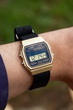 Black Gold – Modified Watch Based on Casio F-91W - Custom Mod - Modified Gold