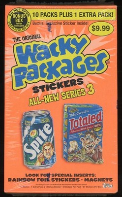 2006 Topps Wacky Packages Stickers All New Series 3 ANS3 Bonus Box 10ct Sealed