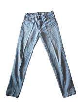 Vintage Levi  s 512 Jeans USA Made W36 L34 Slim Fit Tapered Leg Light Wash Distre