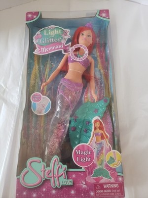 STEFFI LOVE LIGHT AND GLITTER MERMAID FASHION DOLL NEW IN BOX SIMBA TOYS GERMANY