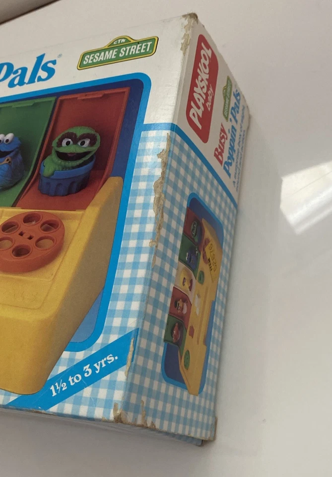 Monstruo de galletas vintage 1986 Playskool Poppin Pals Muppets Bert Ernie Big Bird Foto 2 de 4