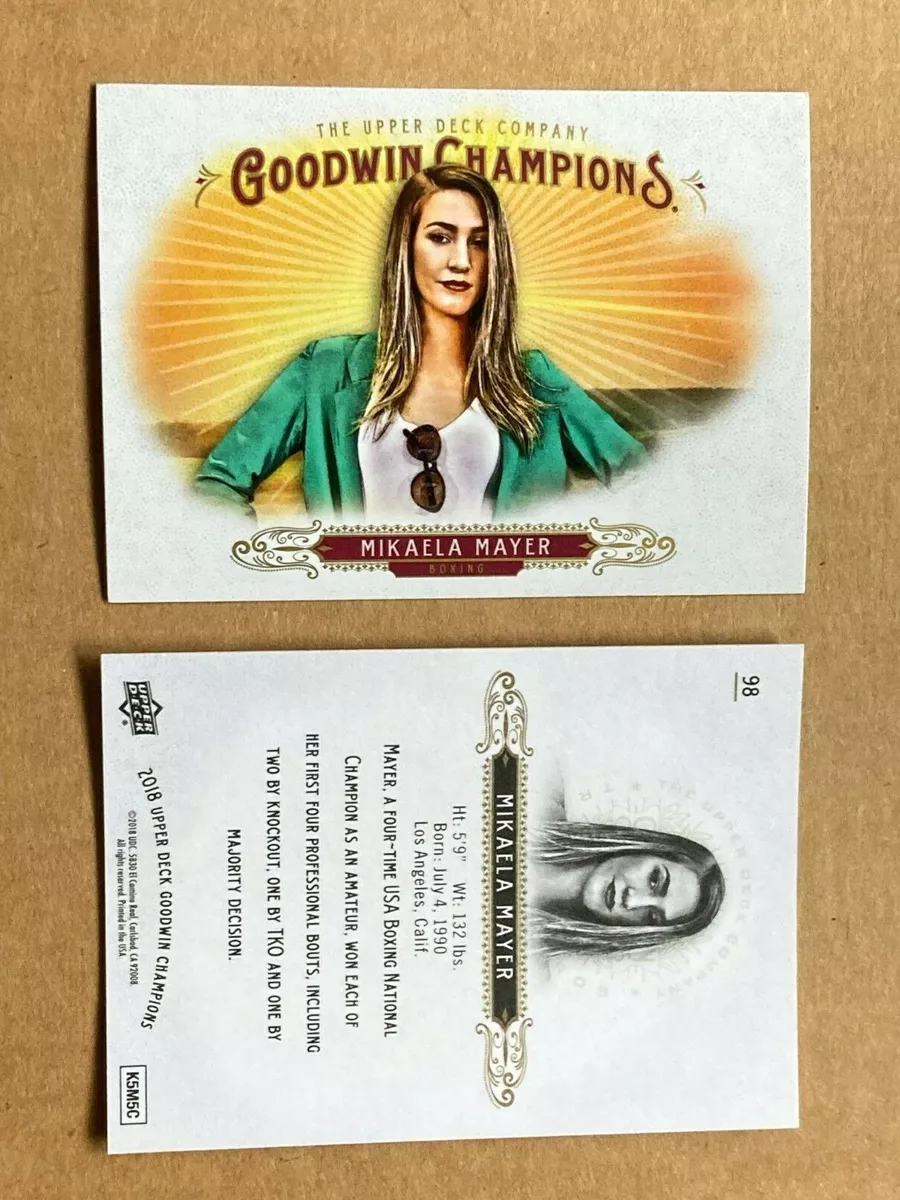 MIKAELA MAYER UPPER DECK GOODWIN CHAMPIONS CARD #98