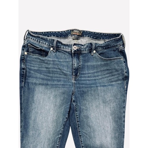 Torrid Boyfriend gerade Jeans mittlere Waschung leichter Stretch Damengröße 16 - Bild 2 von 8