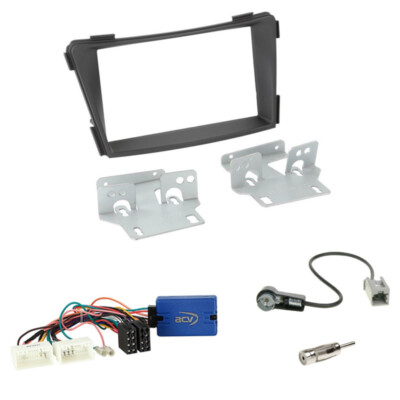 Pioneer Steering Wheel Adapter + Double 2-DIN Radio Bezel for Hyundai i40 (VF) 2011 onwards