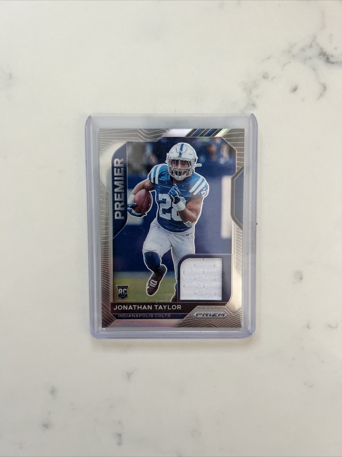 2020 Prizm Premier Silver Jonathan Taylor Jersey Patch Rookie RC Colts SP CLEAN