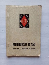 Gilera G 150 SPORT - ROSSA SUPER 1959 manuale uso manutenzione originale