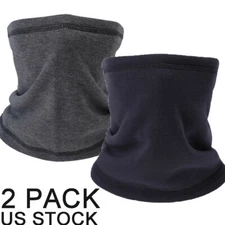 2x Winter Fleece Warmer Face Mask Windproof Ski Bandana Neck Cover Thermal Scarf