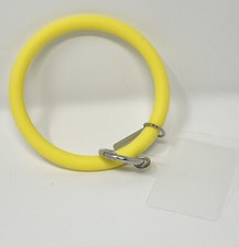 Mobile Phone Soft Wristlet Lanyard Bracelet Silicone Chain Yellow Free Shipping