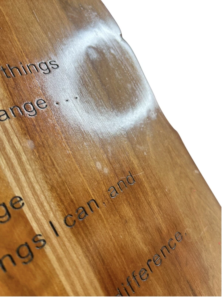 Placa de pared de oración de serenidad signo manos de oración madera maciza hecha a mano cristiana Foto 4 de 4