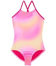 Nike Spectrum Crossback One-Piece Swimsuit L17638 Girls Size M