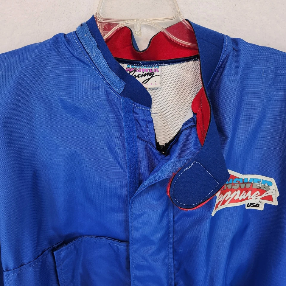 Chaqueta de carreras Answer Apparel para hombre azul talla XL Foto 4 de 4