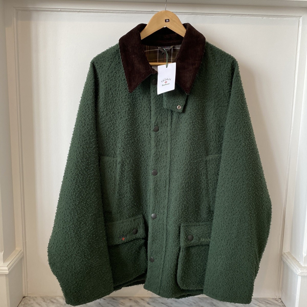 BARBOUR x NOAH (2XL) BNWT Wool Teddy Bedale Jacket RRP £549.00 XXL