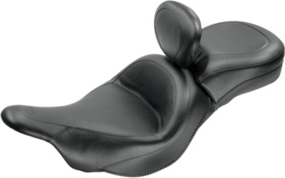 Mustang Touring Seat w/ Rest 79631 for 09-20 Kawasaki Vulcan Voyager VN 1700