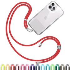 Cell Phone Lanyard Red - Comfortable Universal Smartphone Lanyard - Easy to U...