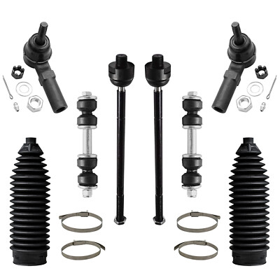 Front Inner Outer Tie Rods Sway Bars Kit for Buick Lucerne Lesabre DTS Deville