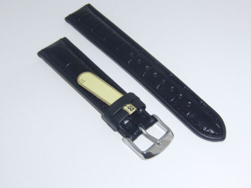 Modelo DI Cuero de becerro Genuino 20 mm Correa de Reloj Negro IMPERATOR WAPRO - Imagen 2 de 3