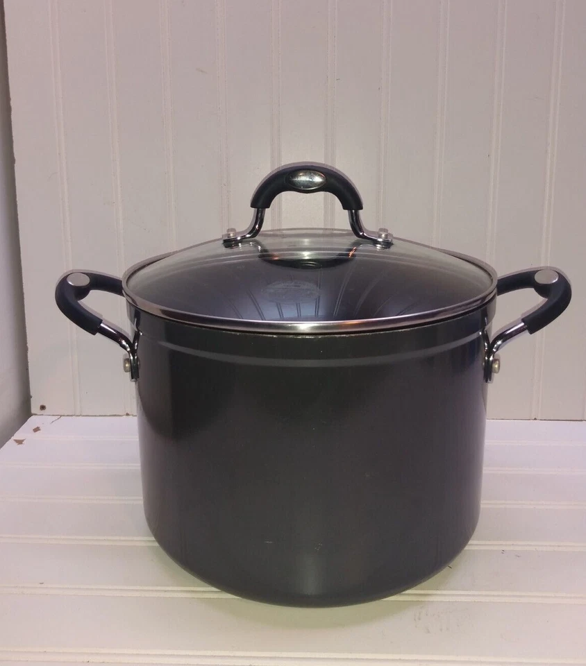Tramontina 8 Qt Stockpot Anodized Non-Stick Aluminum Dutch Oven Frying Pan & Lid - Image 2 of 4