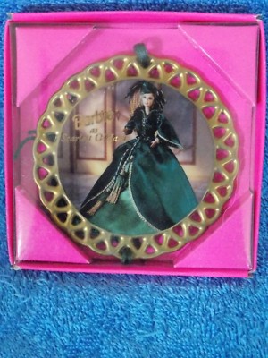 New 1995 Enesco Barbie As Scarlet O'Hara Gone With The Wind Ornament