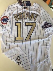 kris bryant gold jersey