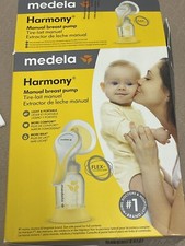 Medela Harmony Manual Breast Pump PersonalFit Flex Breast Shields w/ Bottle
