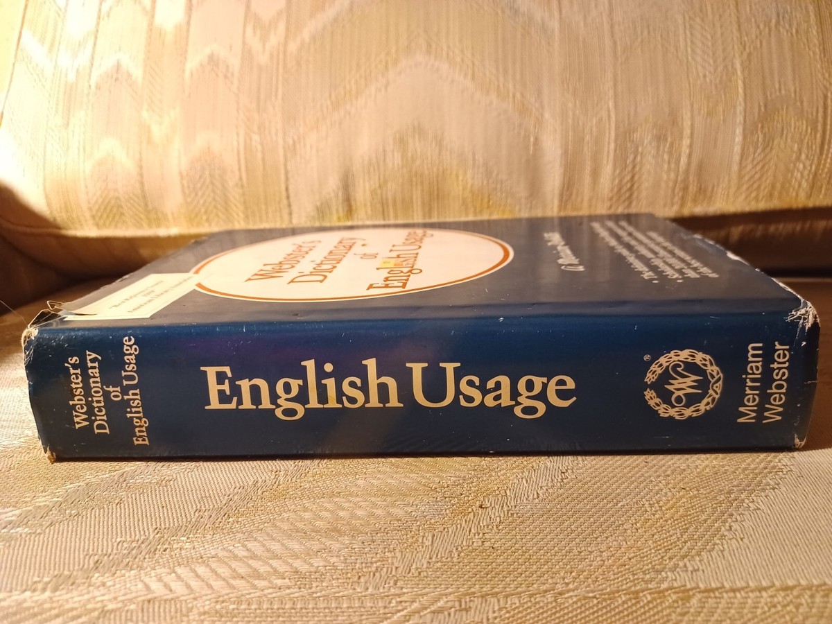 Websters Dictionary Of English Usage 1989 Merriam Webster