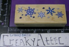 SNOWFLAKES BORDER RUBBER STAMP STAMPEDE A2633E CREAKYATTIC