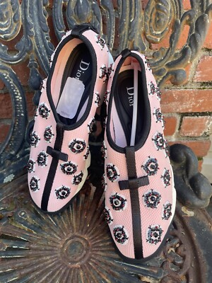 Dior Fusion Rose 39.5 Nib Sneaker Embellished Neiman Marcus Sold Out