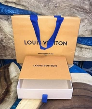 Louis Vuitton Empty Wallet Box & Shopping Bag.