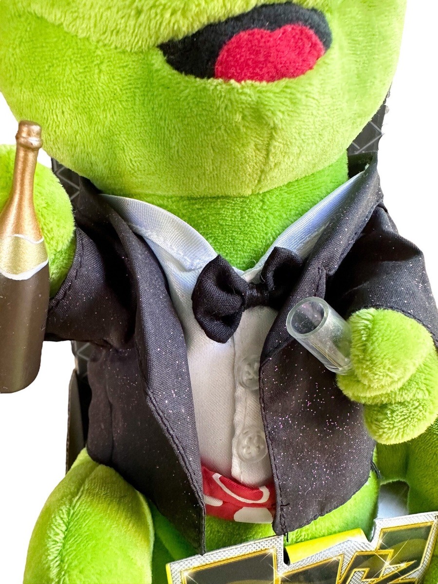 2005 Gemmy Frogz Rock It Rap It Ribbit Hip Hop Frog Plush Sings