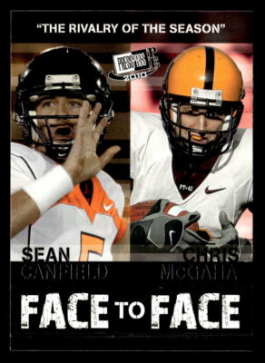 Sean Canfield / Chris McGaha 2010 Press Pass PE Face to Face Card #FF16