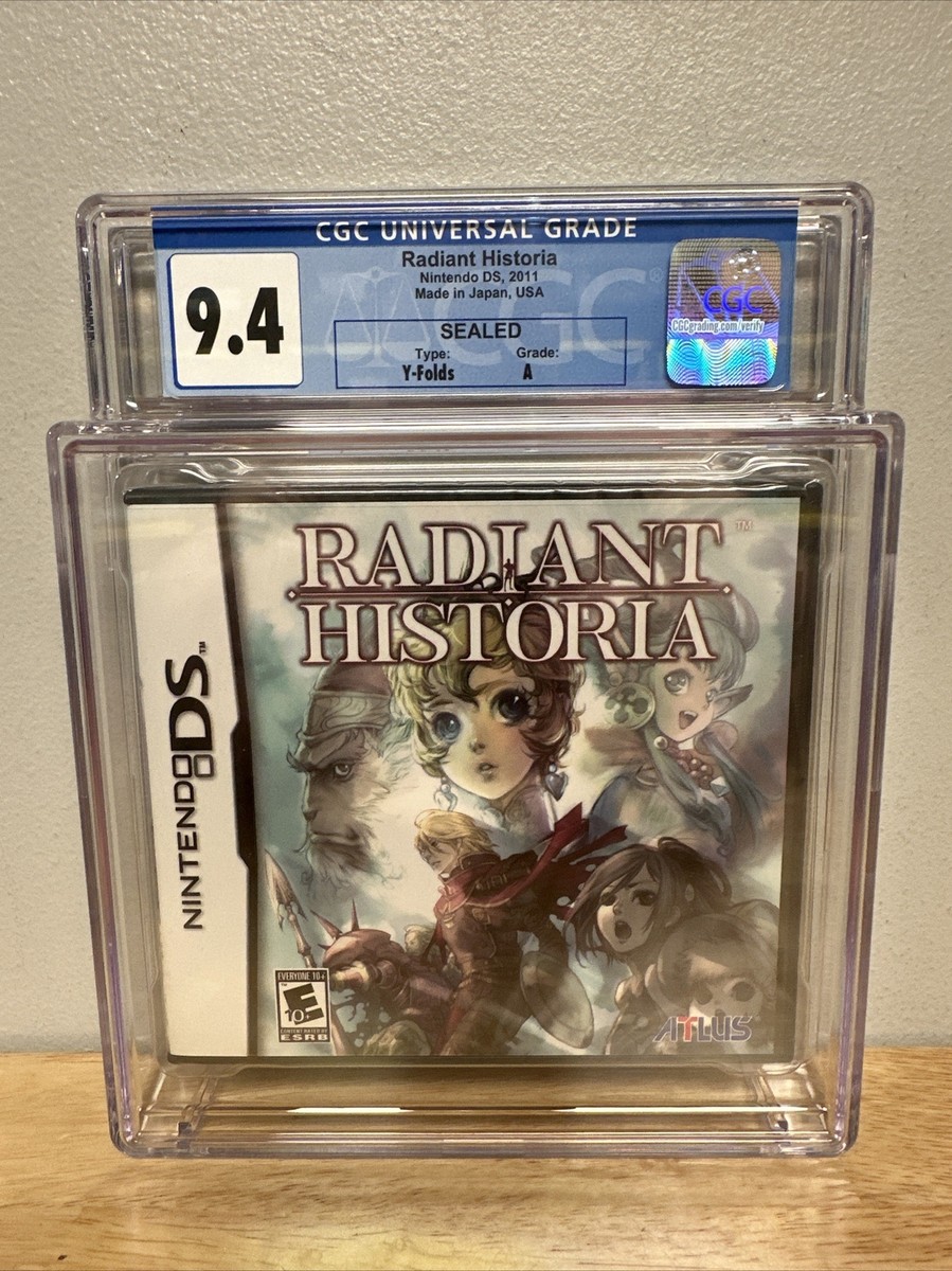 Radiant Historia (Nintendo DS) Brand New Sealed - CGC Graded