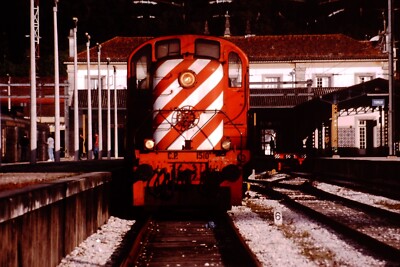 Diesellok Eisenbahn Dia Portugal CP 1510 Tomar Ref 1111
