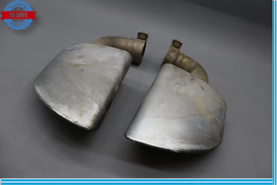 11-17 Volkswagen VW Touareg Rear Left & Right Side Muffler Tail Pipe Exhaust Oem - Image 3 of 4
