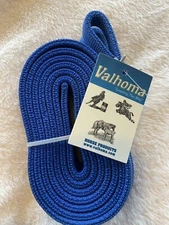 Valhoma brand 7' foot Double layer NYLON BLUE SPLIT REINS w/ Conway buckles