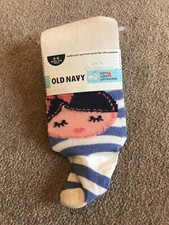 New Old Navy Striped Girl Tights Size 0-6