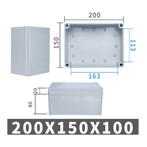 Wasserdichte Abzweigdose IP65 - Elektro-Projektbox 27cm Für Bastler, Studenten & Heimwerker