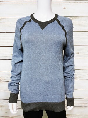 Banana Republic Womens Sweatshirt Size M Blue Cotton Blend Long Sleeve  Pullover