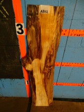  A802   1" thick mineral stained poplar Live Edge Slab lumber craft
