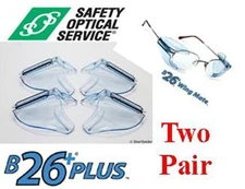 B-26+ Side Shields ANSI For Small/Medium RX Frames - (2 TOTAL PAIR)