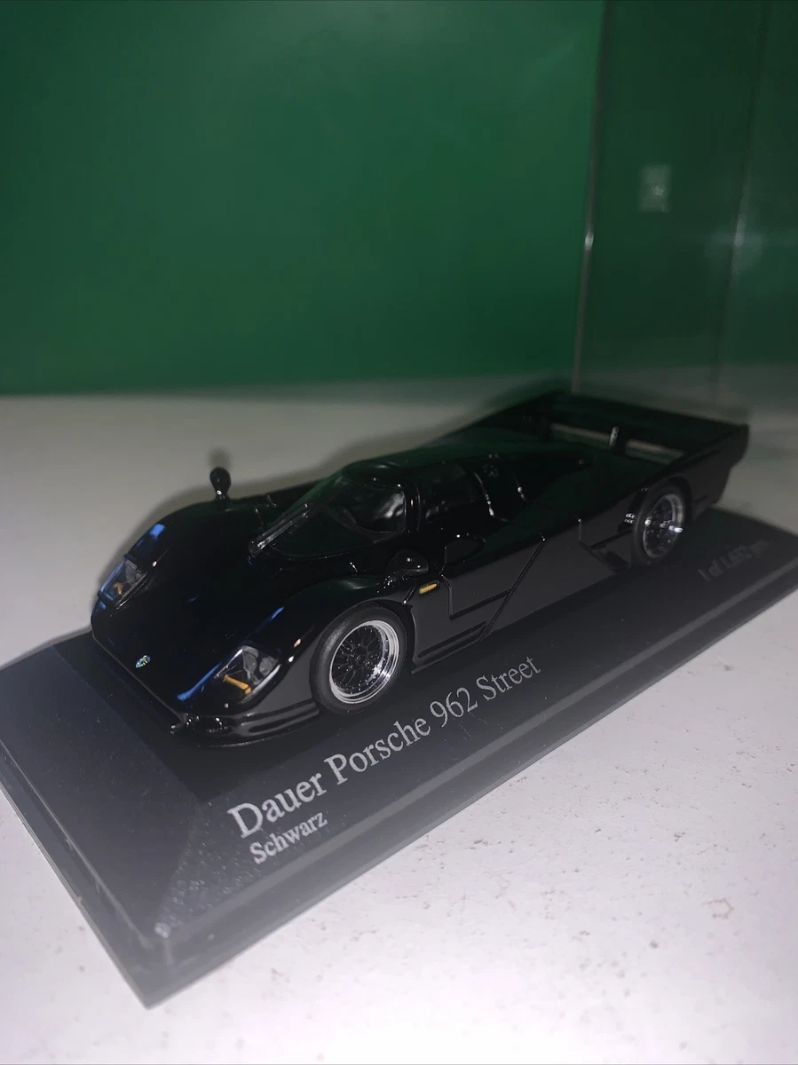 WOW EXTREMELY RARE Porsche 962 GT Dauer 720HP 1996 Black 1:43 Minichamps-Spark